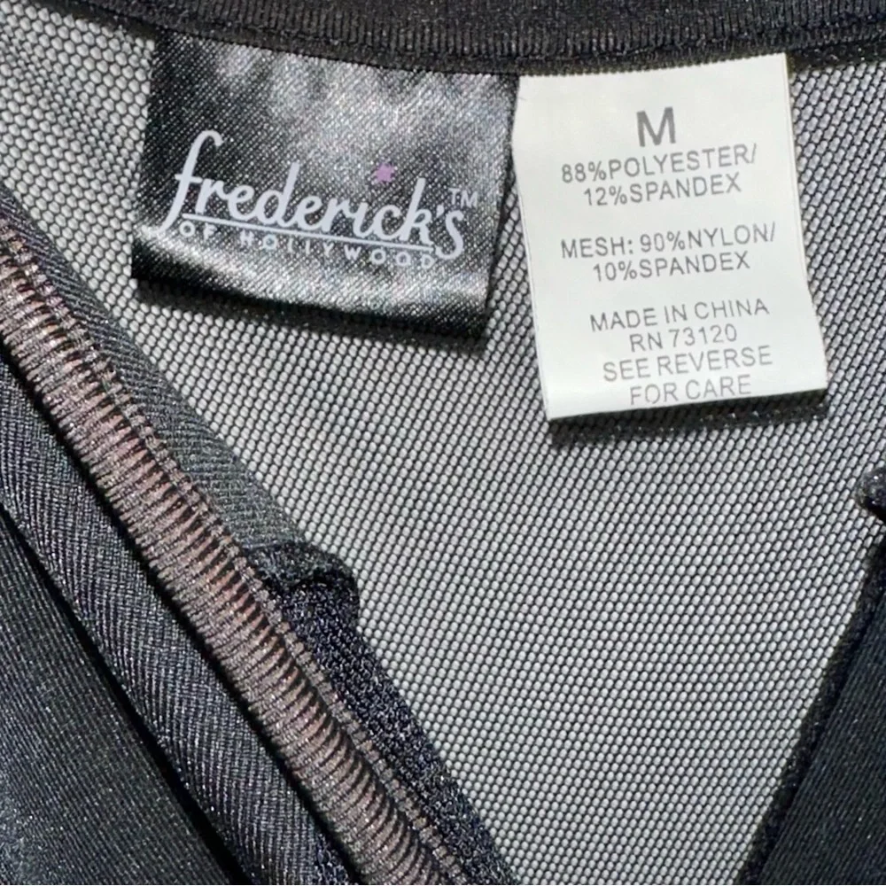 Frederick's of Hollywood Black Sheer Cutout Maxi Chemise